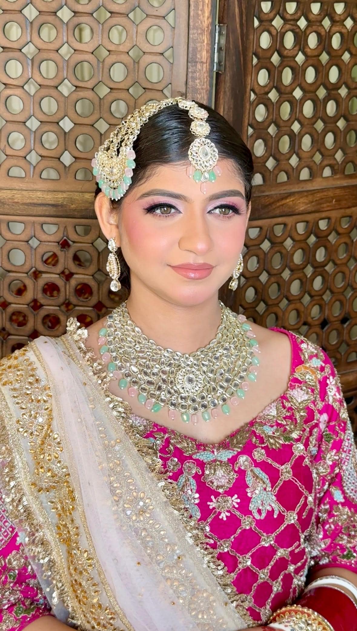 Rani Pink Royal Bridal Glam with Passaa — bridal makeup by Makeovers by Bhuvita, Chandigarh